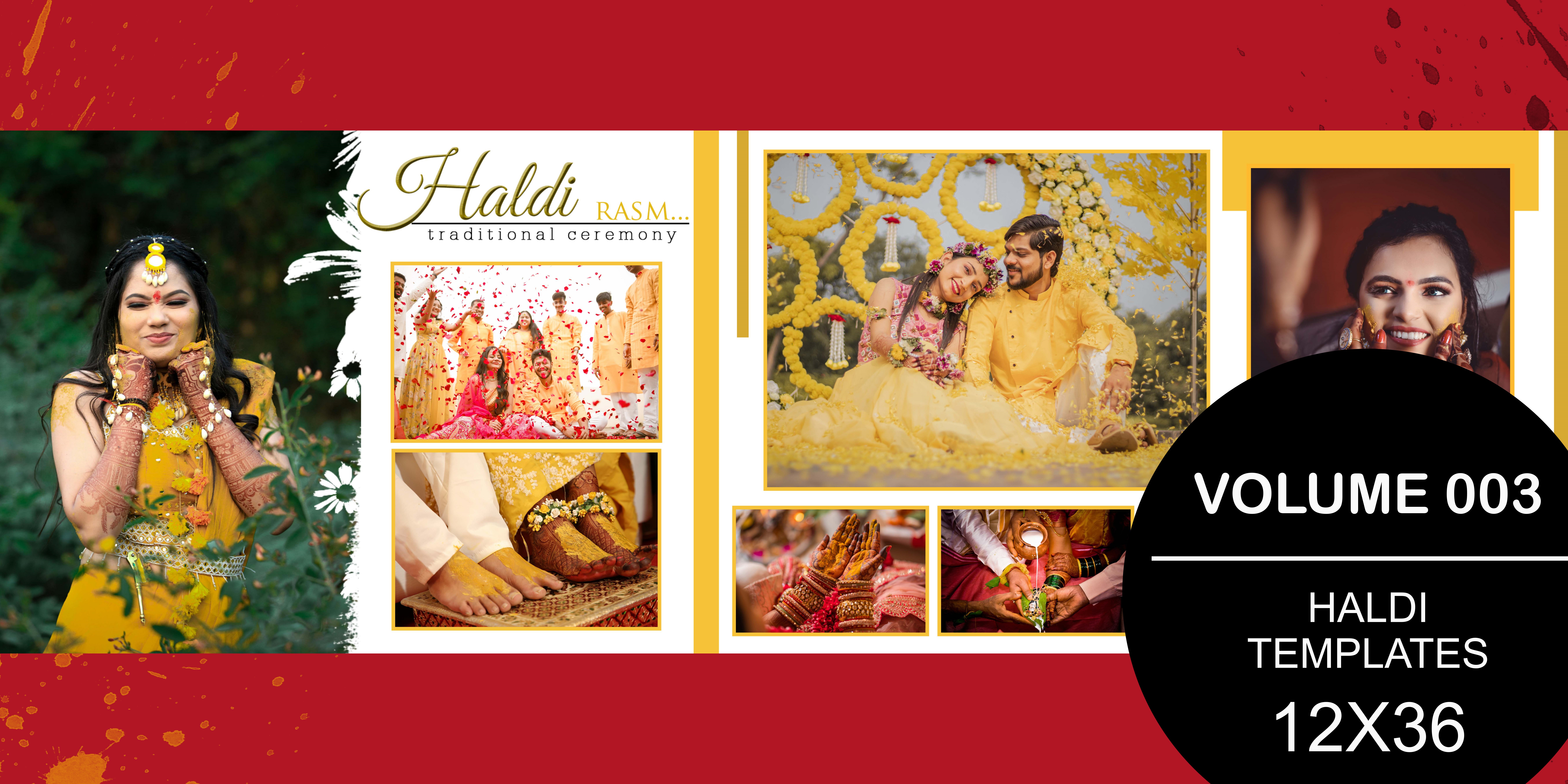 Haldi Album Templates 12X36 - 003
